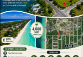 🌴 Prime main road Corner Land for Sale – L. Gan 🌴